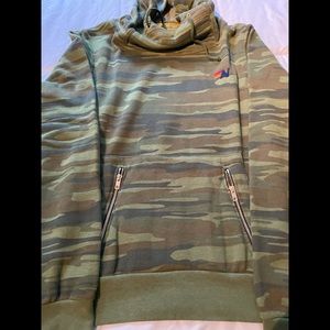 Aviator Nation Green Camouflage Hoodie